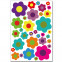 Wandsticker Set A4 - bunte Blumen Design 4