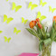 Wandtattoo 3D - Schmetterlinge neon gelb