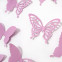 Wandtattoo 3D - Schmetterlinge flieder Set mit Muster