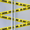 Wandsticker Set „DO NOT CROSS" - Crime Tape