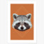 Poster Waschbär Lowpoly