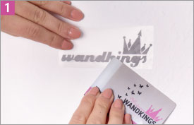 Wandkings Wandtattoo Verklebeanleitung