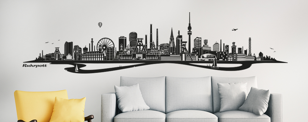 Wandtattoo Skylines Wandtattoo Skylines