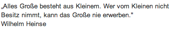 Wandtattoo Zitat "Alles Große besteht"