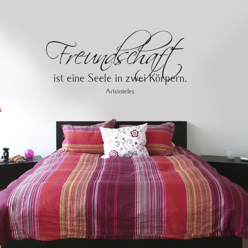 Wandtattoo-Zitat - Freundschaft